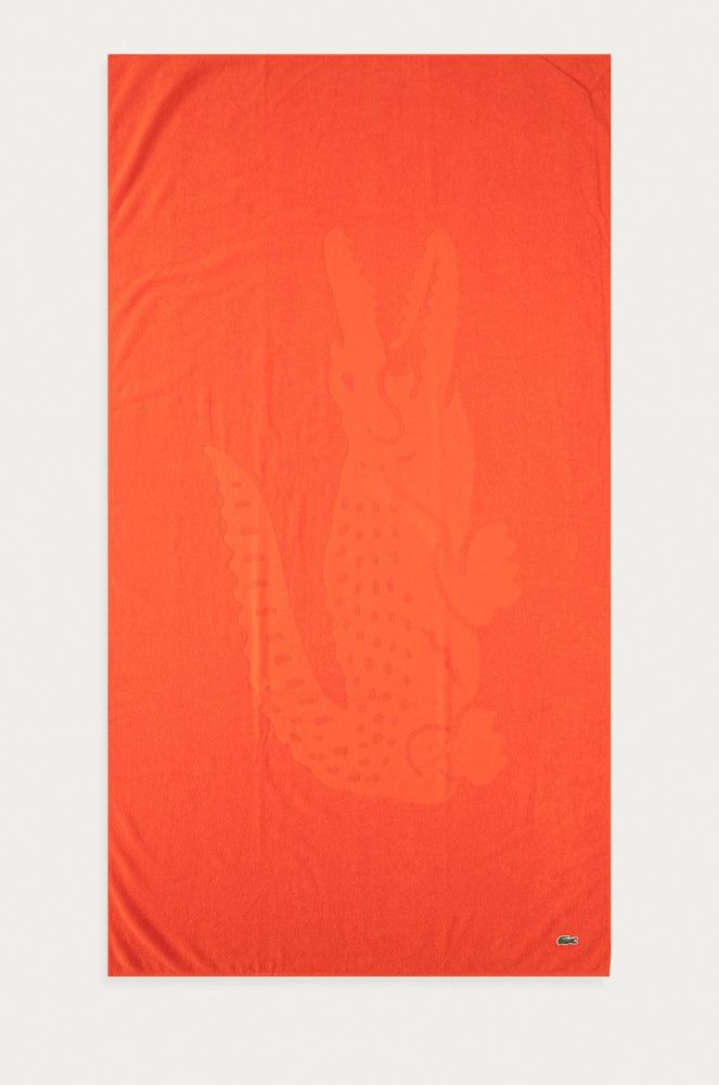 Рушник Lacoste колір помаранчевий