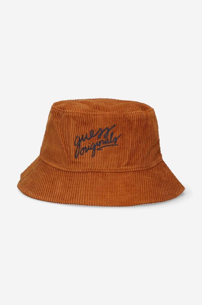 Бавовняний капелюх Guess Originals колір помаранчевий з бавовни M2BZ16.WEUX0-G1S9