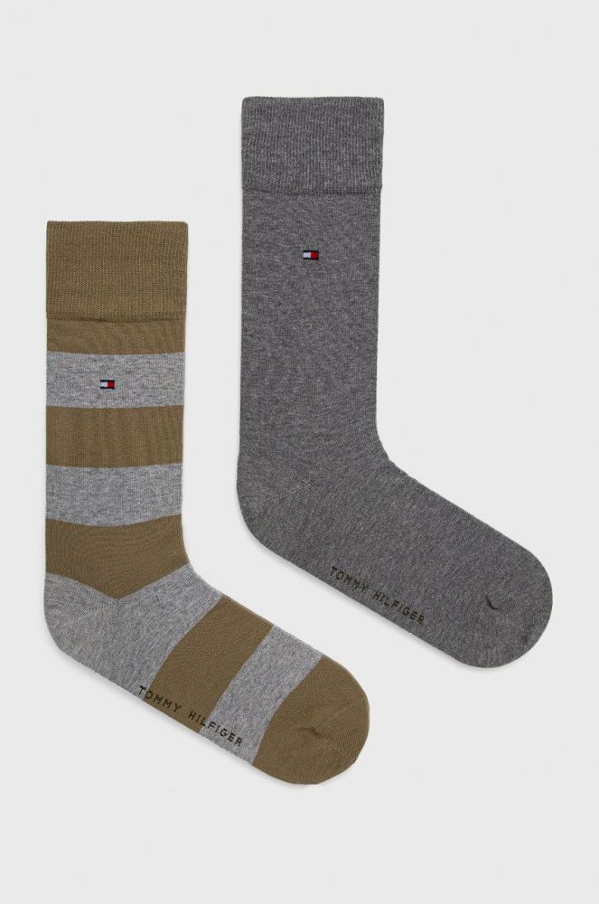 Шкарпетки Tommy Hilfiger (2-pack) чоловічі колір зелений (2104853)