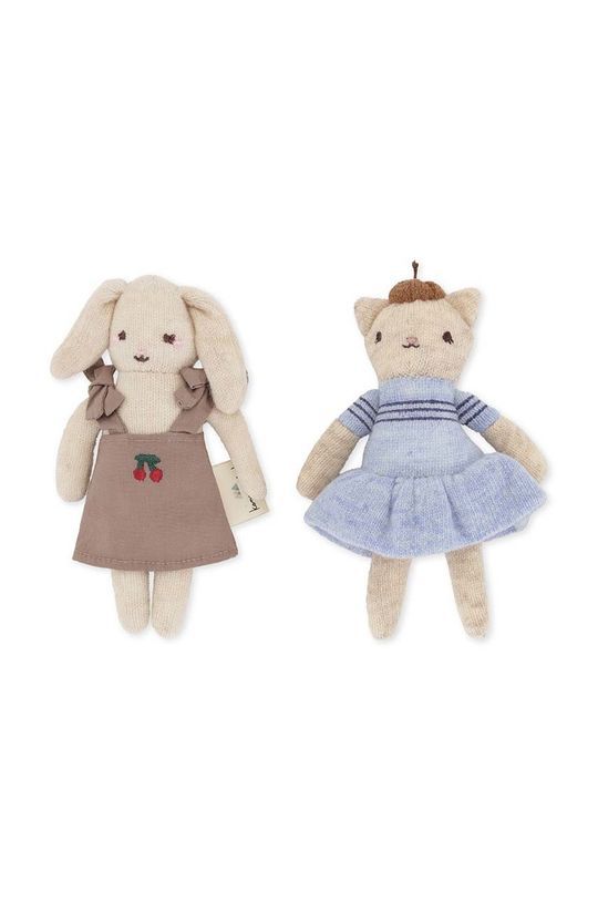М'яка іграшка для немовлят Konges Sl?jd 2-pack колір бежевий (2847174)