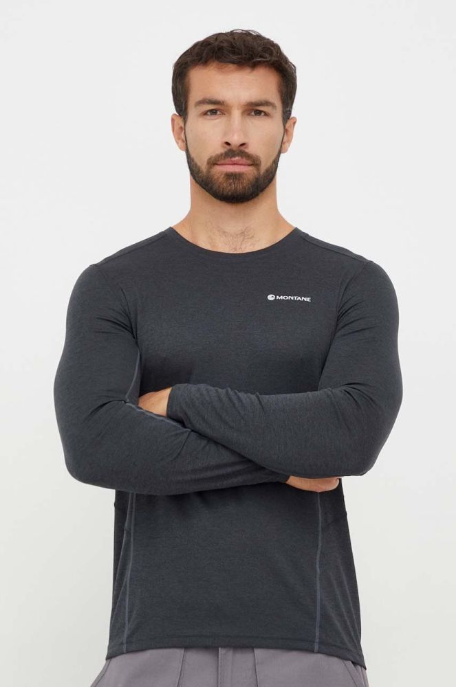 Функціональний лонгслів Montane Dart колір чорний