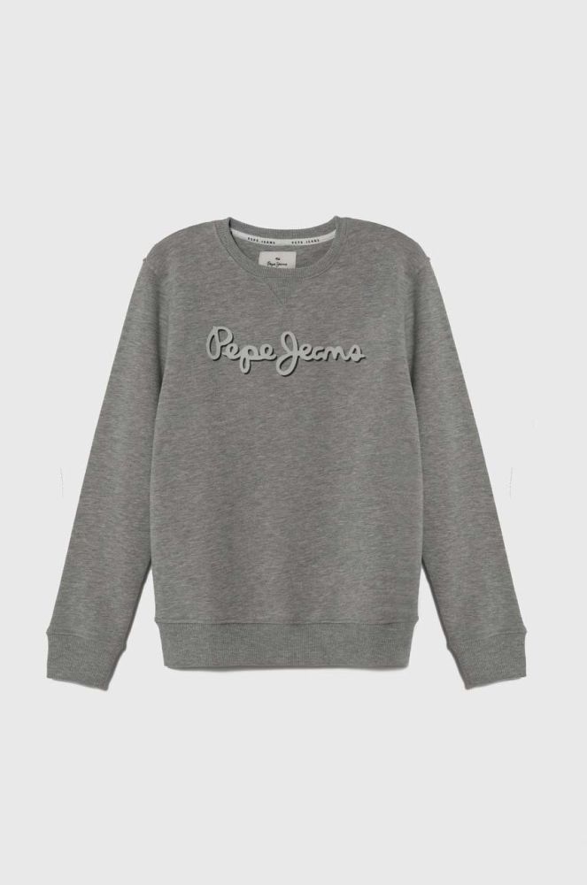 Дитяча кофта Pepe Jeans колір сірий з принтом (3488820)