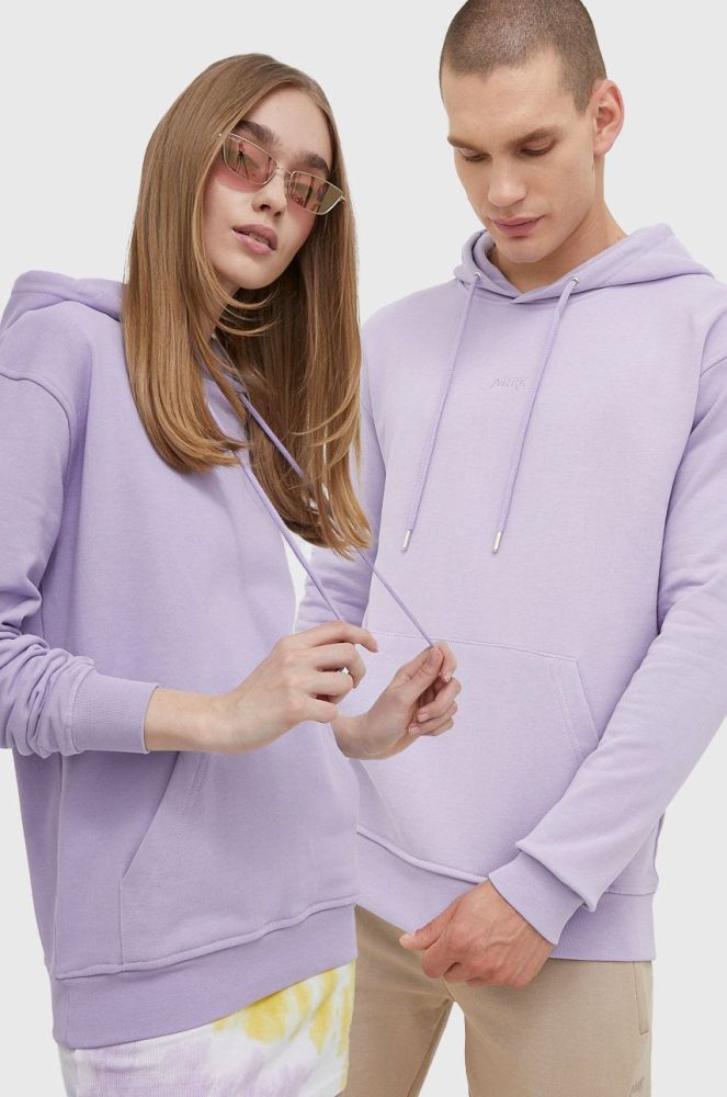 Кофта Arkk Copenhagen колір фіолетовий однотонна