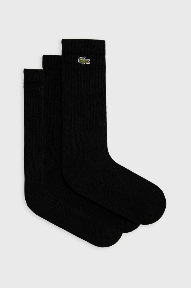 Шкарпетки Lacoste чоловічі колір чорний RA4182-8VM