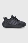 Дитячі черевики adidas Originals Swift Run GY3008 колір чорний