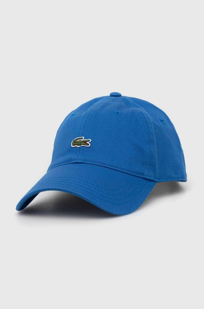Бавовняна бейсболка Lacoste колір синій з аплікацією RK0491-031 (3008068)