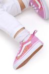 Дитячі кеди Vans TD Old Skool Elastic Lace ROSE DKBLU колір фіолетовий