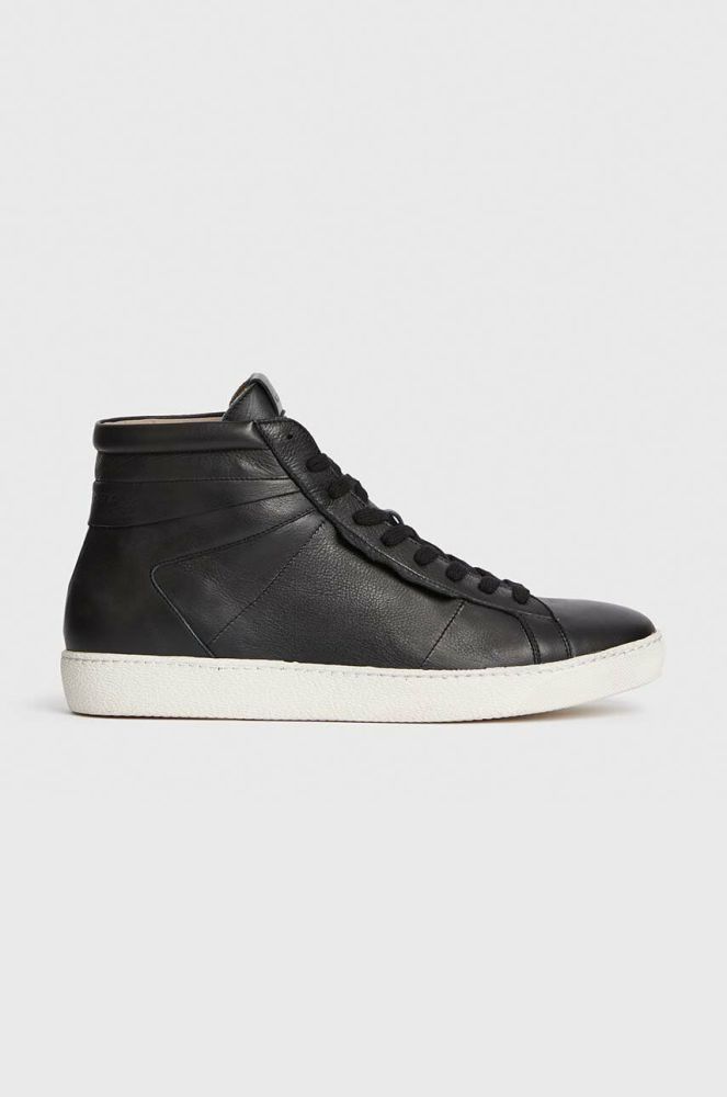 Шкіряні кеди AllSaints MILES колір чорний MZ087V