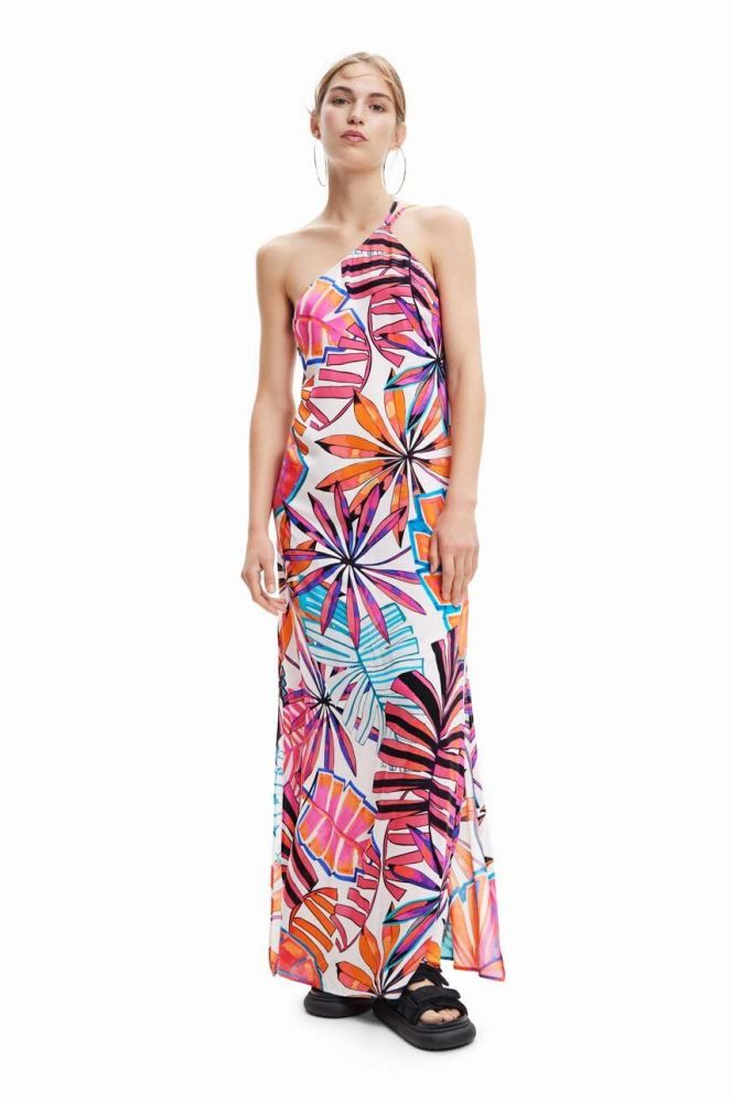 Сукня Desigual колір білий maxi пряма (3151461)