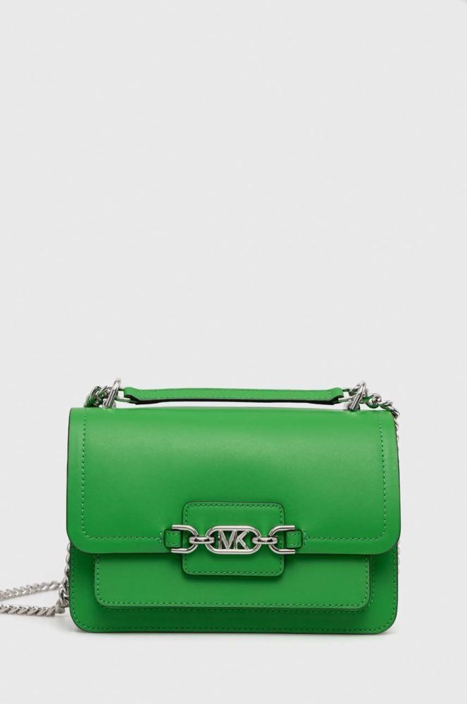 Шкіряна сумочка MICHAEL Michael Kors колір зелений (2897011)