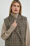 Вовняний жилет Herskind Walter oversize колір барвистий